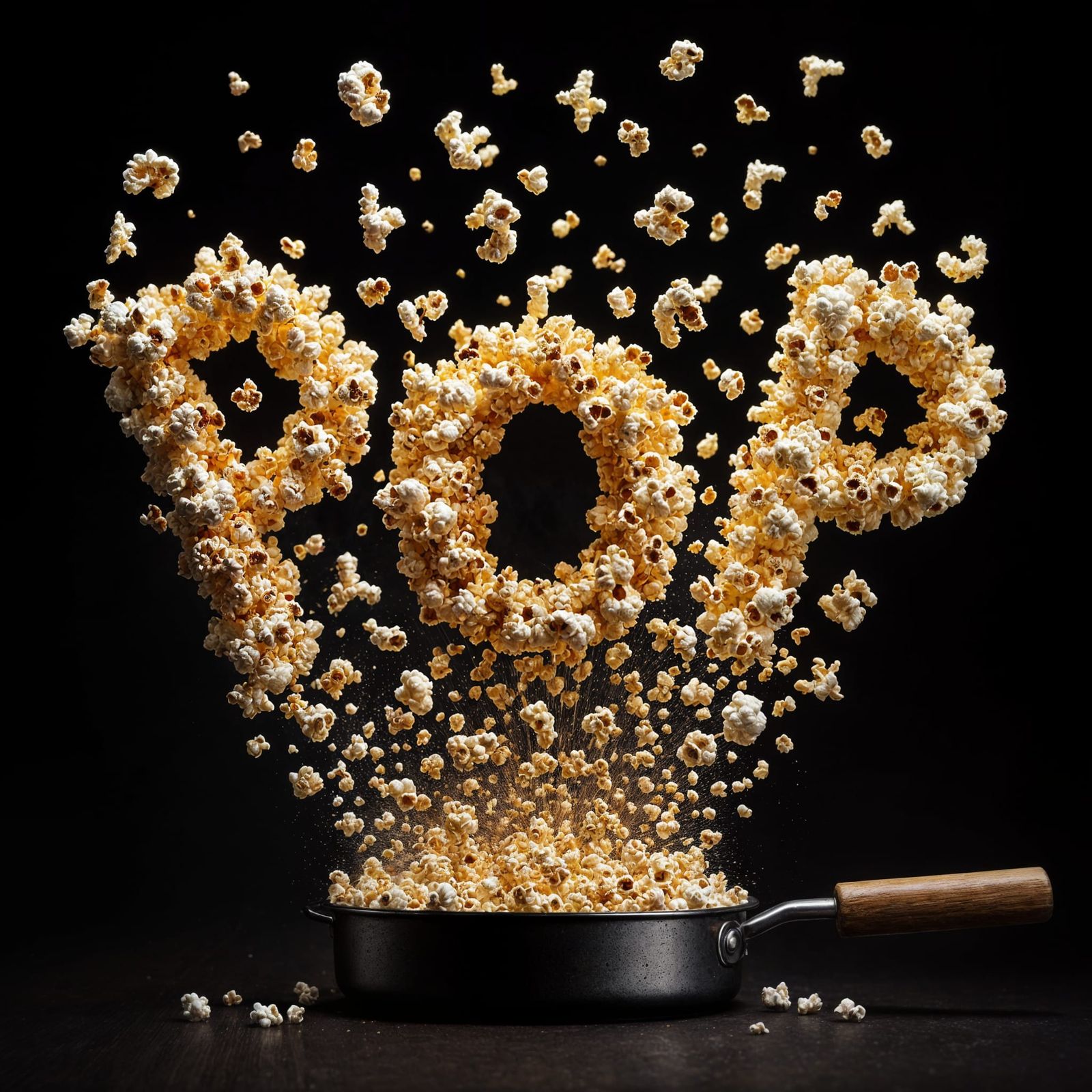 When the popcon pops from the pan, ir sounds like "pop"  by @Francis H