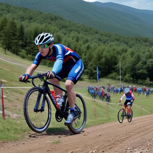 mountain bicycle race