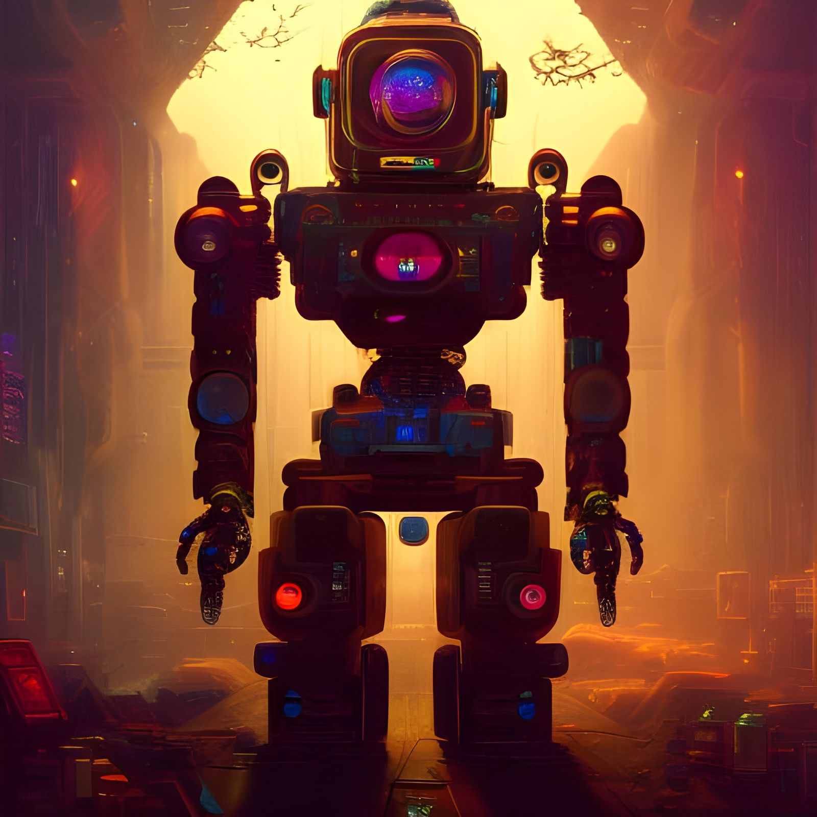 A Gaint Robot - Ai Generated Artwork - Nightcafe Creator