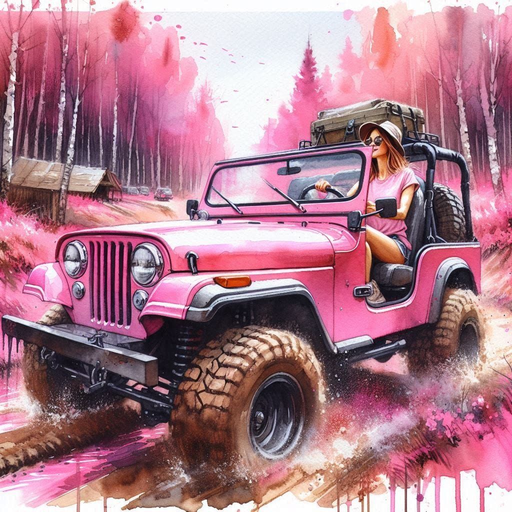 Pink Jeep