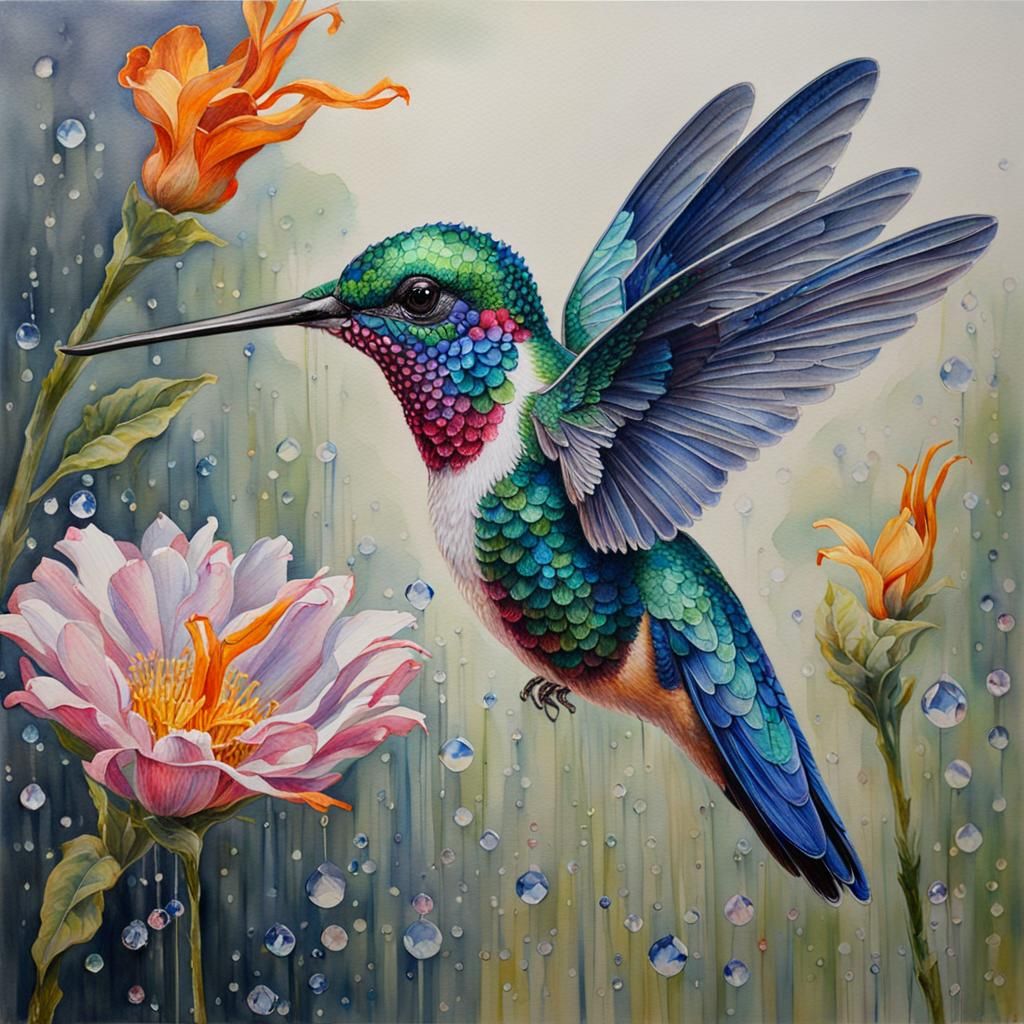 Humming Bird  by @SnowflakePug