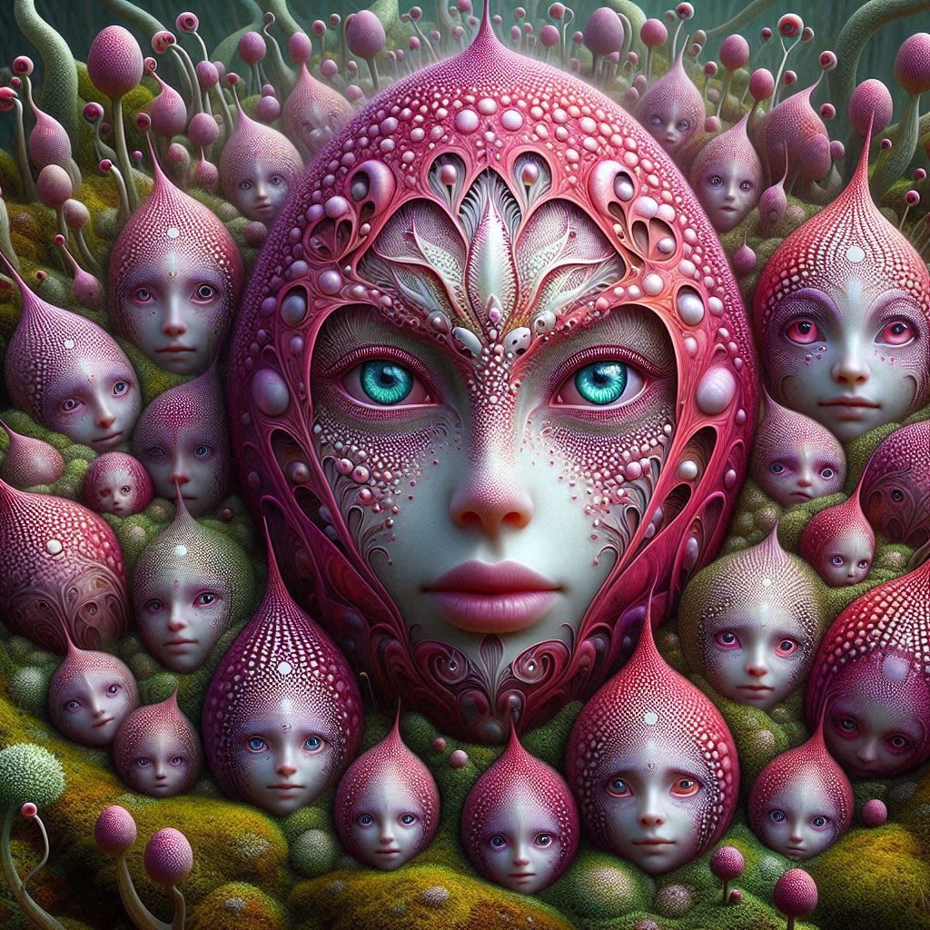 Face Buds Sprouting From The Earth....