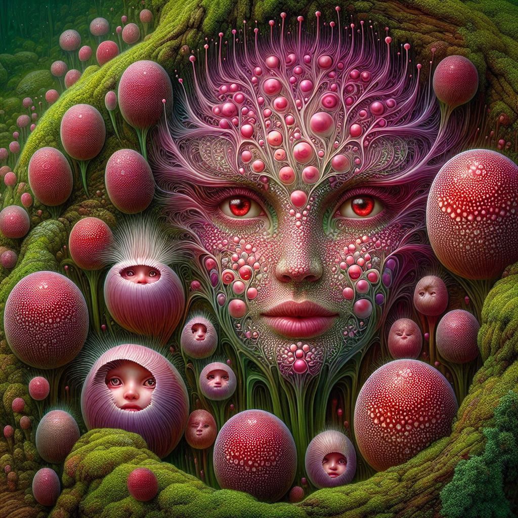 Passionflower Forest Faces....