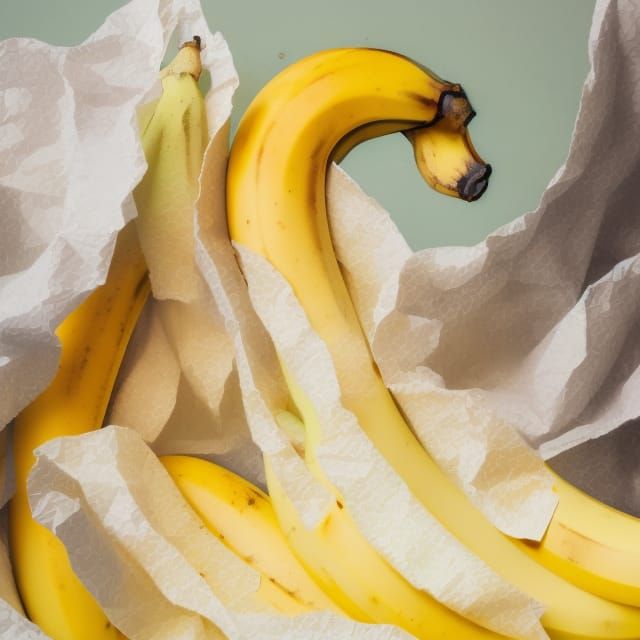 Perfect banana still-life