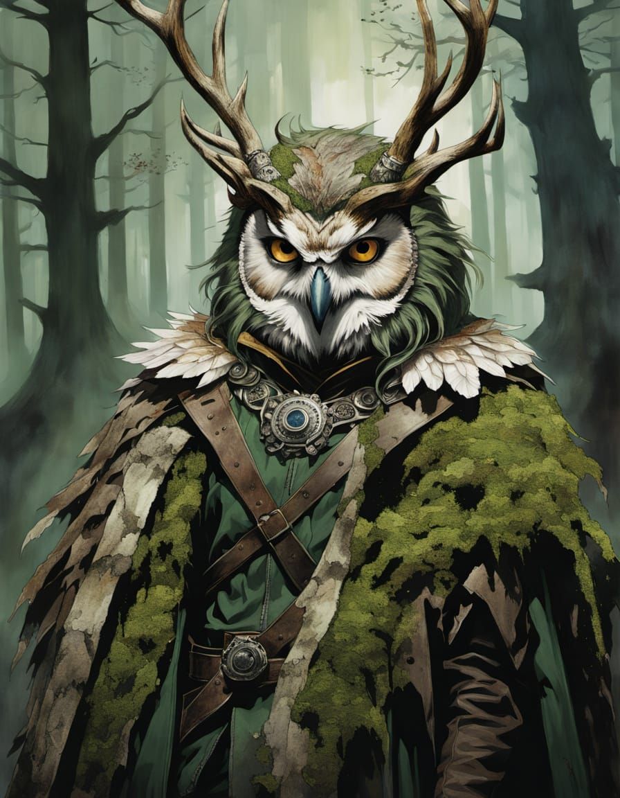 The Warrior King of the Forest  by @Doomblob