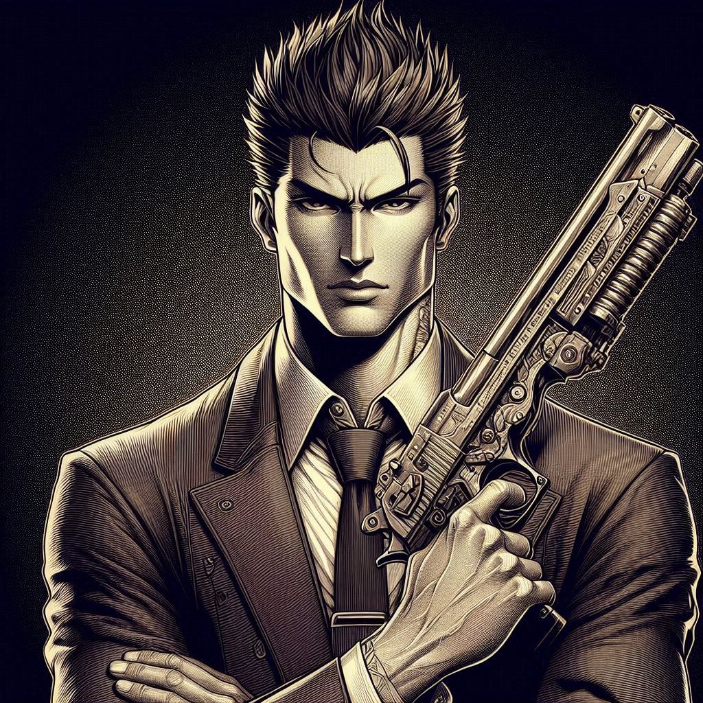 trigun bishounon Handsome Portrait dangerous yakuza