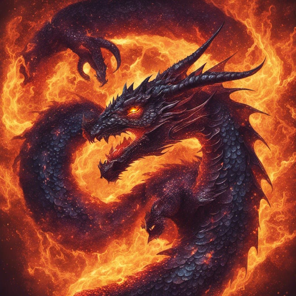 Fire Dragon - AI Generated Artwork - NightCafe Creator