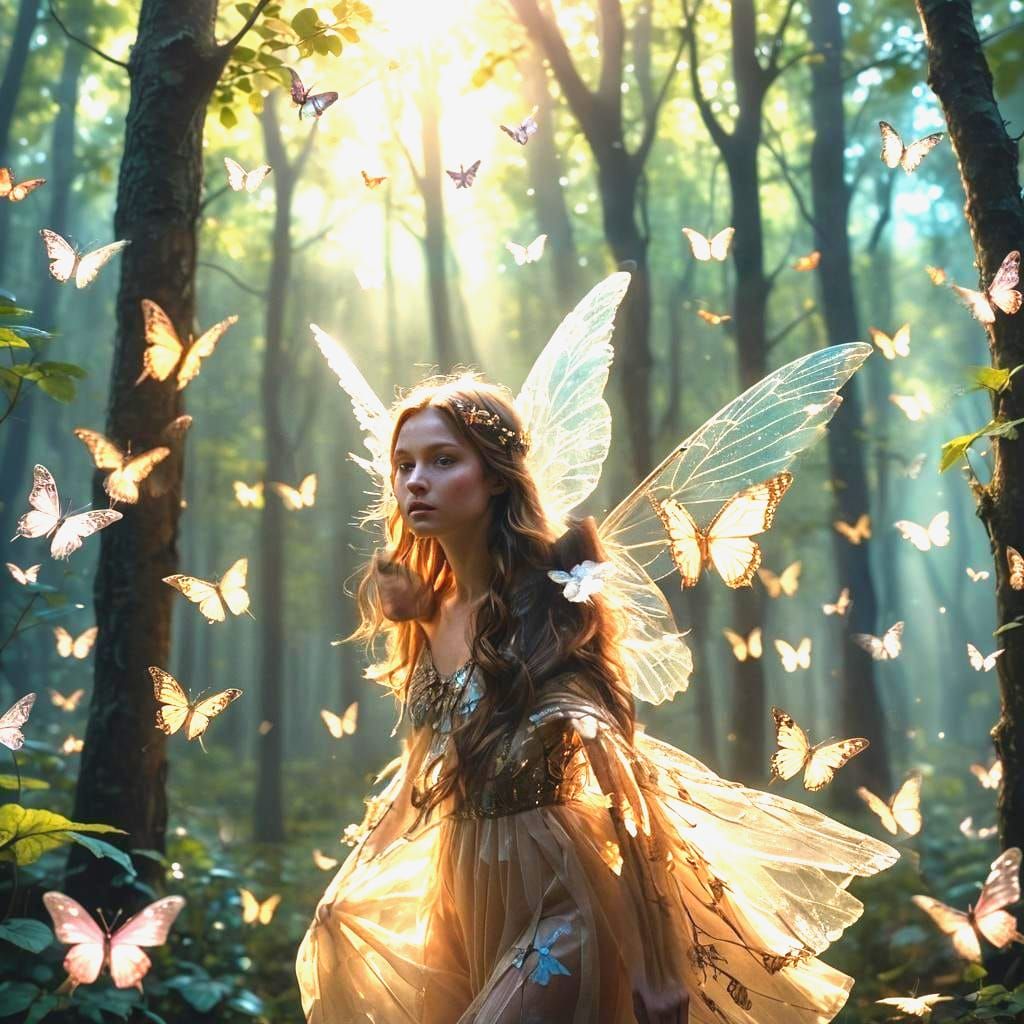 Fairy in a forest
