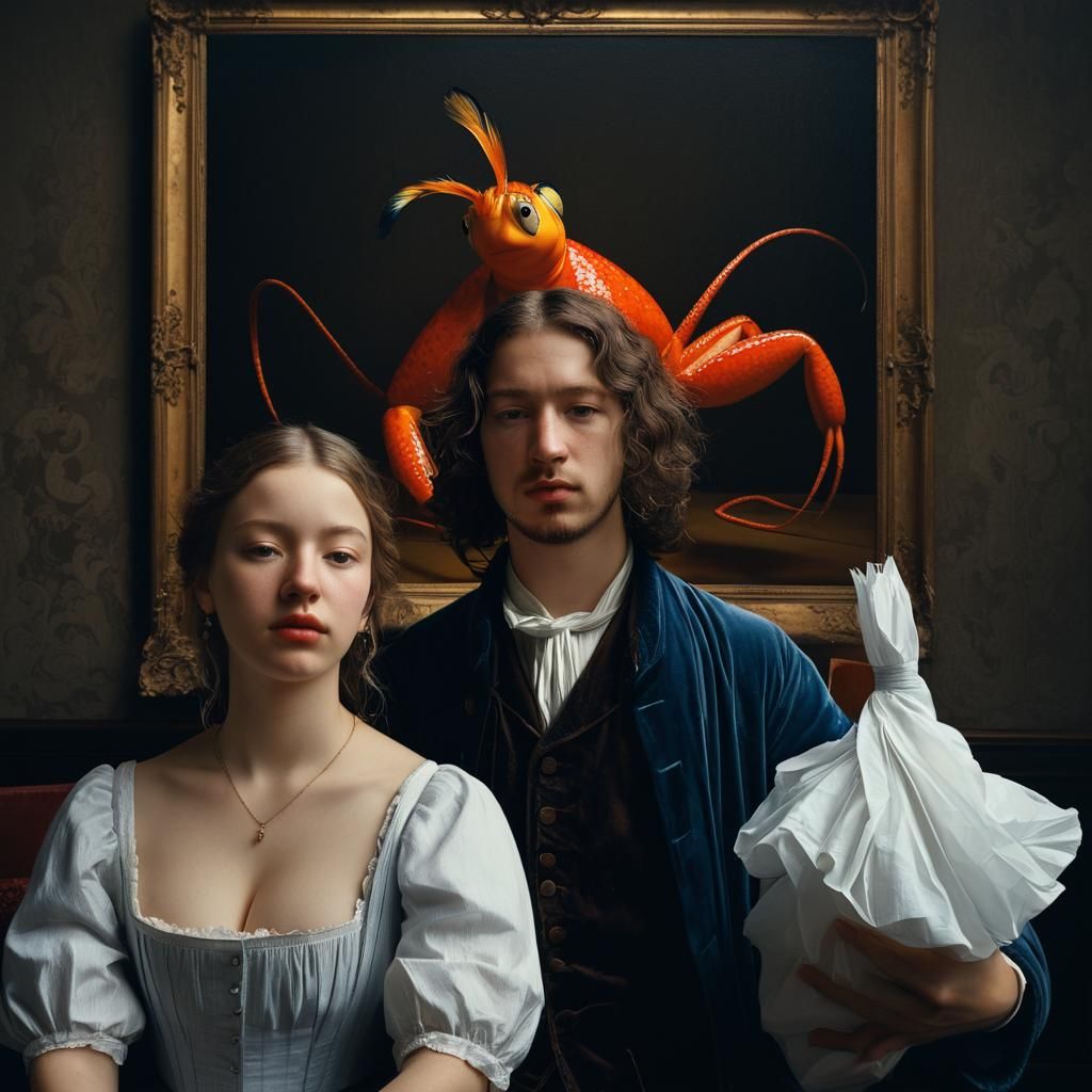 Young Married Couple - She's sews fancy Gowns and he's an Apprentice Engraver.+