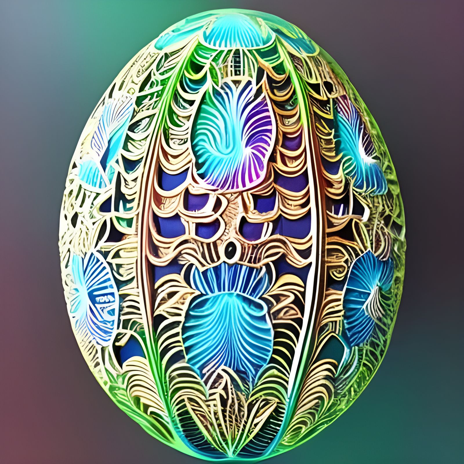 Filigree Carved Easter Eggs