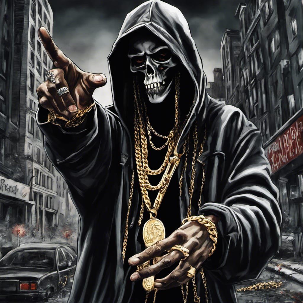 Grim Rapper  by @Loydicus