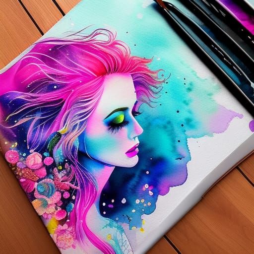 Watercolor Siren