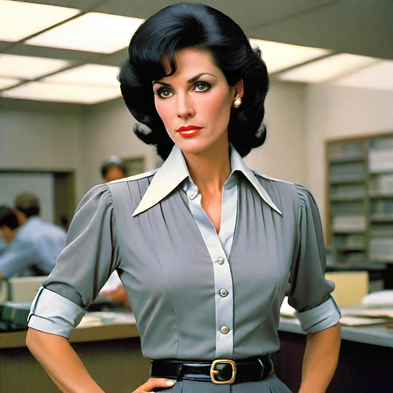 Realistic looking slim mature flat chested narrow hip cross ...