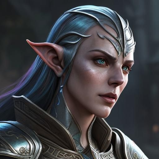 Altmer, elder scrolls high elf - AI Generated Artwork - NightCafe Creator