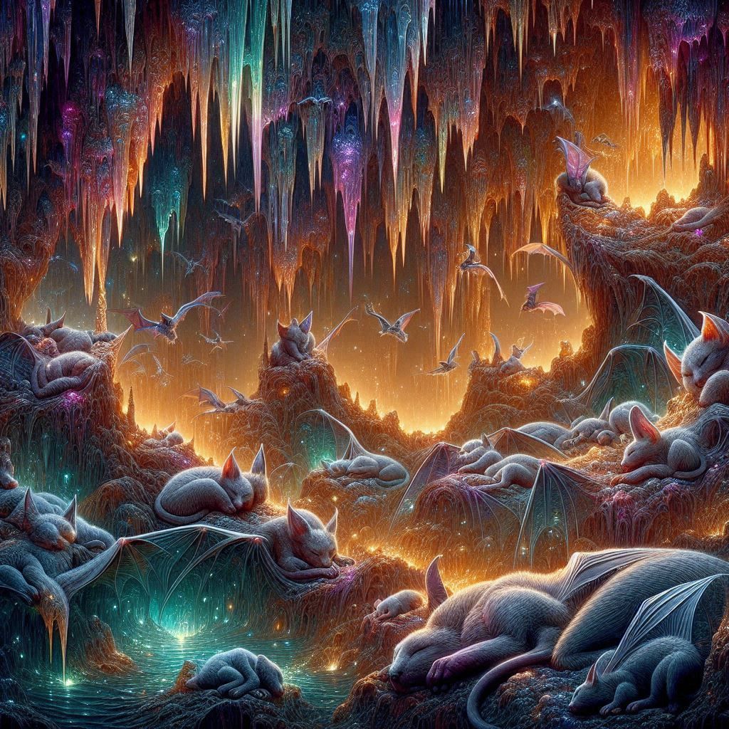 Bats & Cats in Stalactite Cave 🦇💎🐈‍⬛
