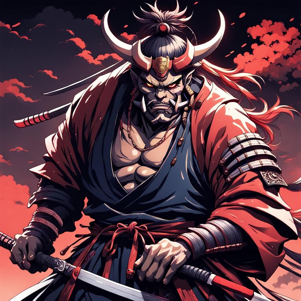 Fantasy Oni samurai