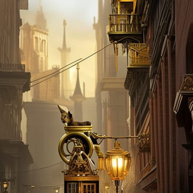 Steampunk street view⏱️