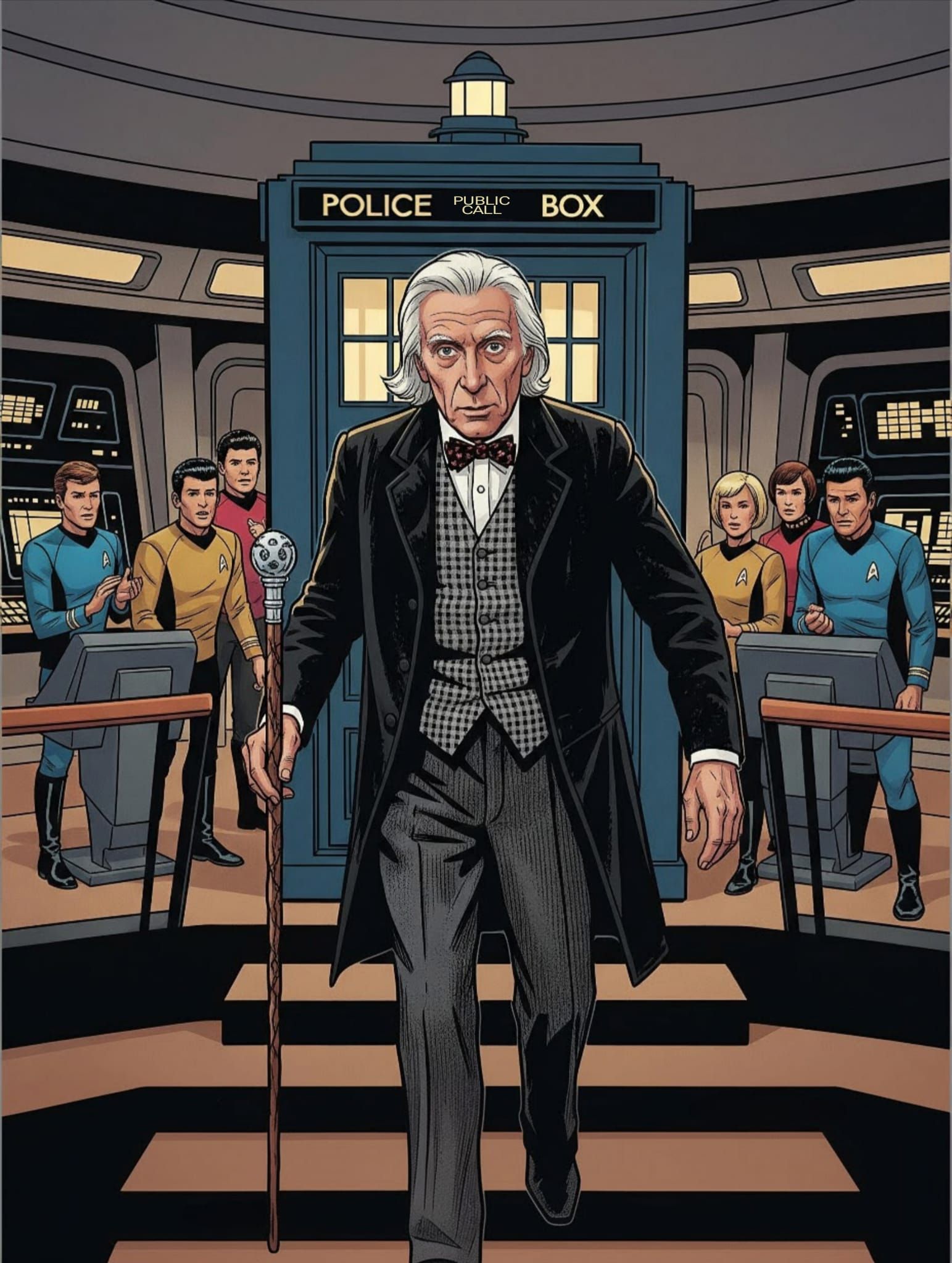 1st Doctor Who encounters the Starship Enterprise 1701