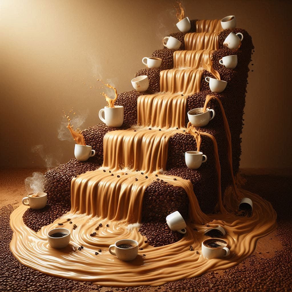 Waterfall of coffee ☕️