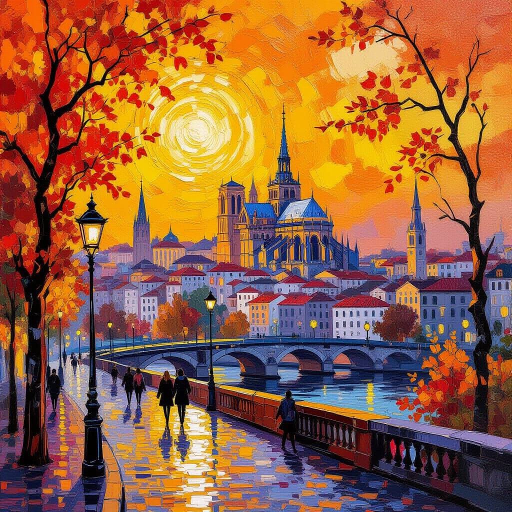 Beautiful city in Autumn day  by @Steve Dufour