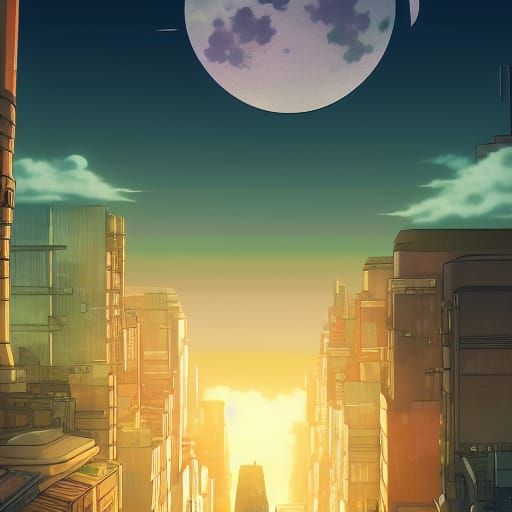 City on the moon