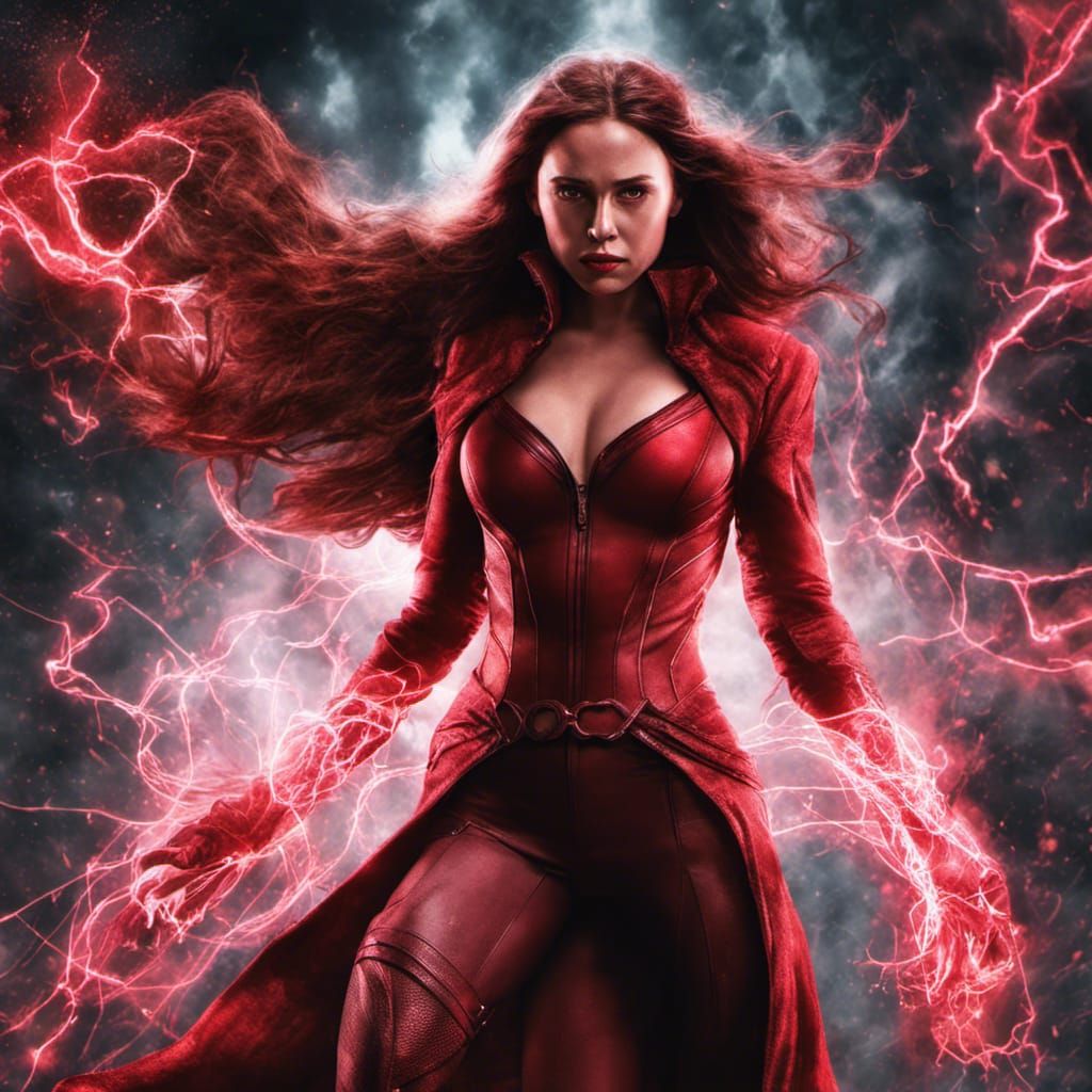 mystical queen scarlet witch - AI Generated Artwork - NightCafe Creator