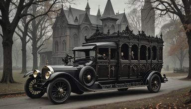 gothic victorian hearse - AI Generated Artwork - NightCafe Creator