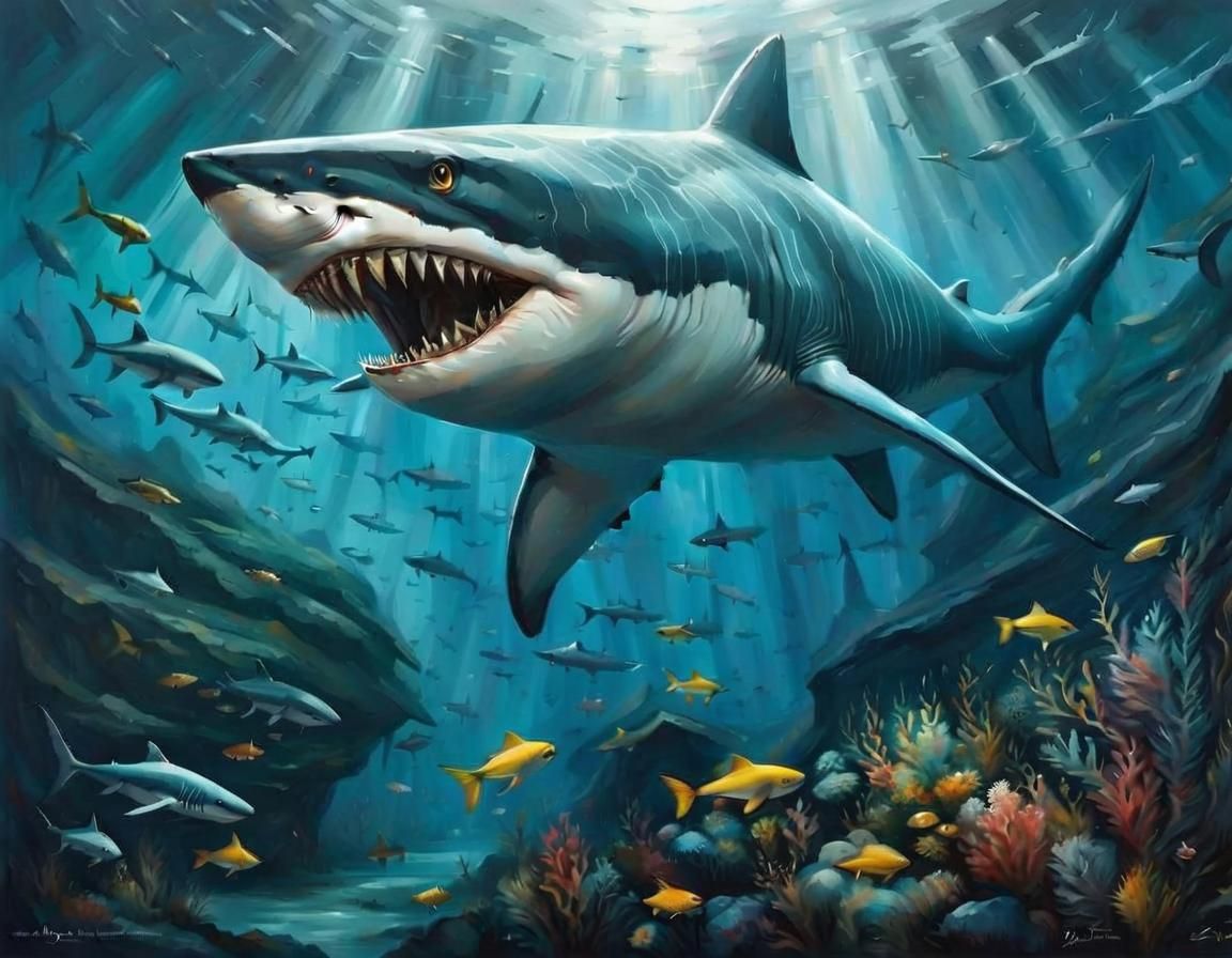 Gigantic shark
