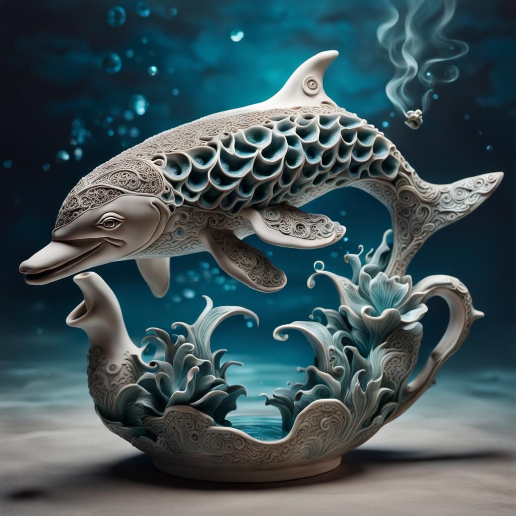 Dolphin teapot  by @MArt