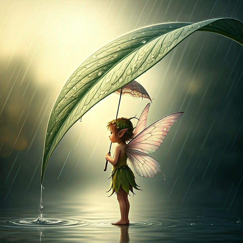 Shelter from the Rain  by @Cheshy