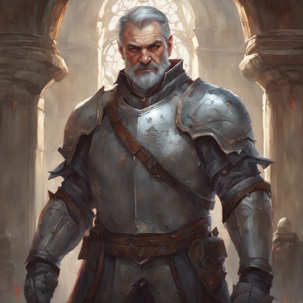 Middle aged knight/fighter/paladin - AI Generated Artwork - NightCafe ...