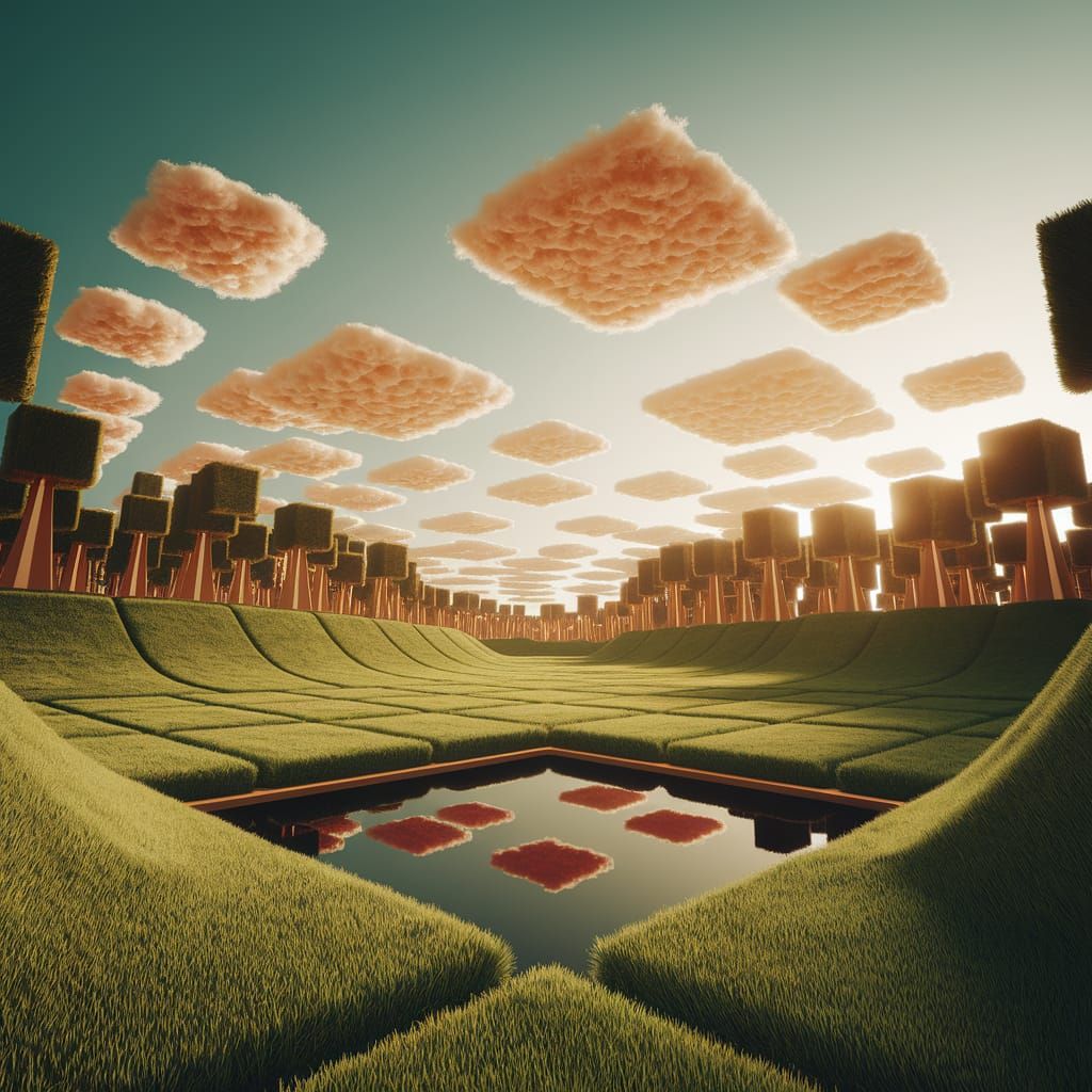 Minecraft Pond  by @JimmytheRogue