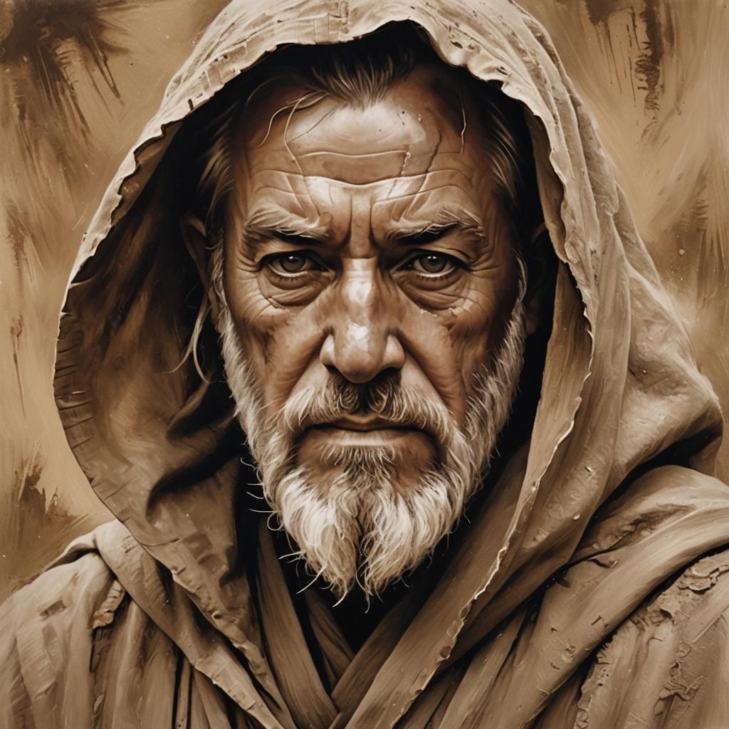 Old Ben Kenobi  by @SantaVader
