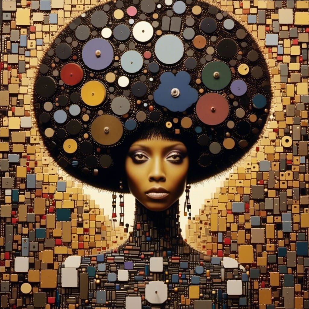 <lora:Circuitous:1.0>(((Abstract Jazz Fusion))), ((Erykah Badu)), Ghibli, (Portrait), Enchanting, Gauche, Magnificent