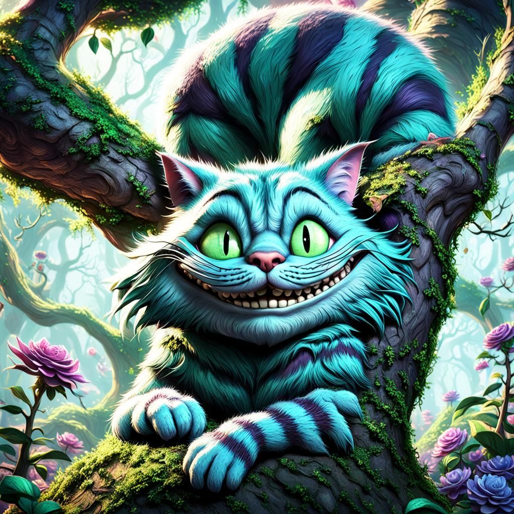 Cheshire cat experiments 2 - AI Generated Artwork - NightCafe Creator