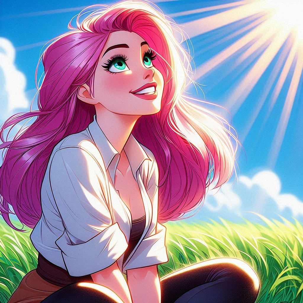 Gazing up at the Blue Sky