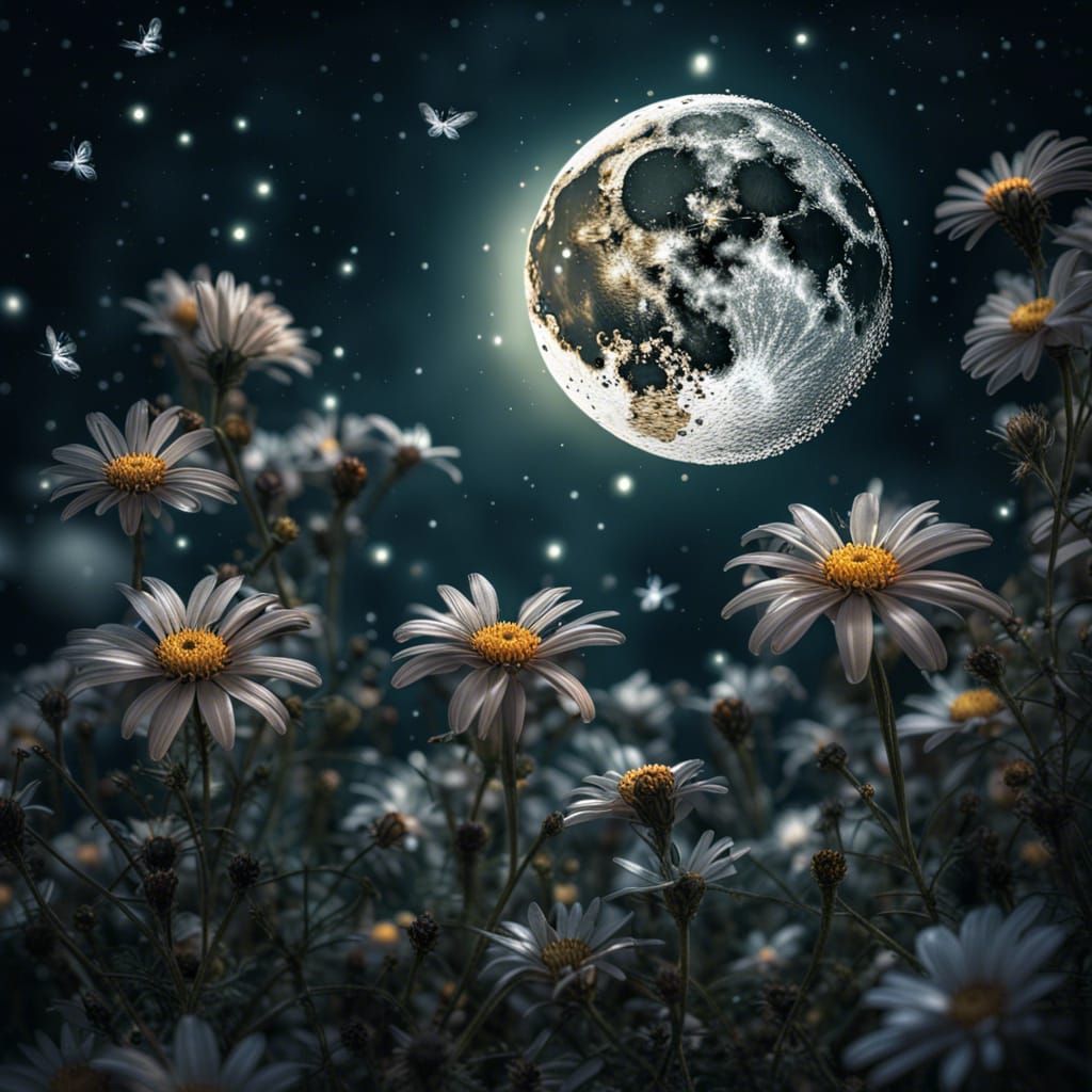 When flowers love the moon