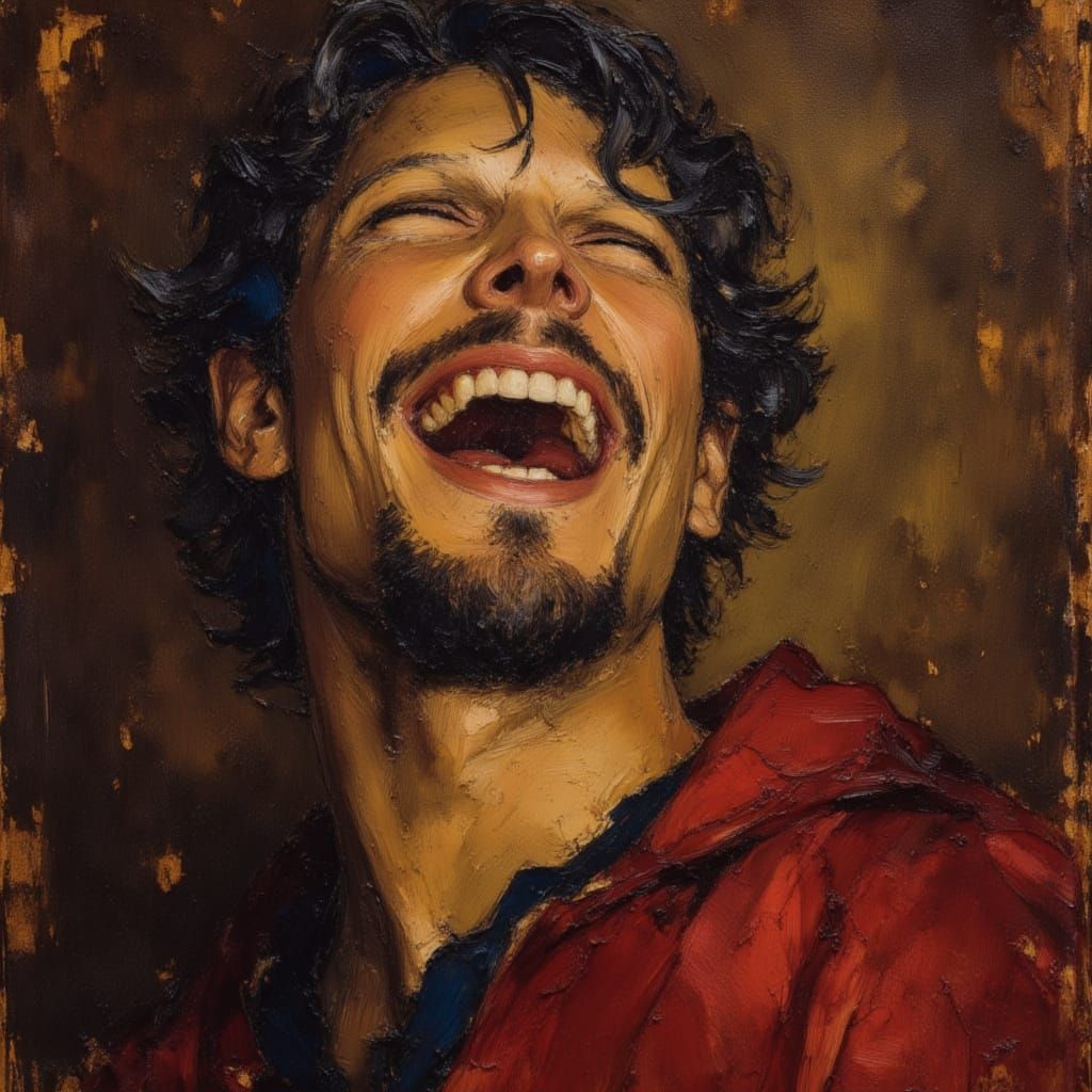 Laughing man  by @Andy Does AI