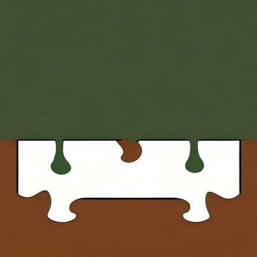 Three Abstract Puzzle Pieces