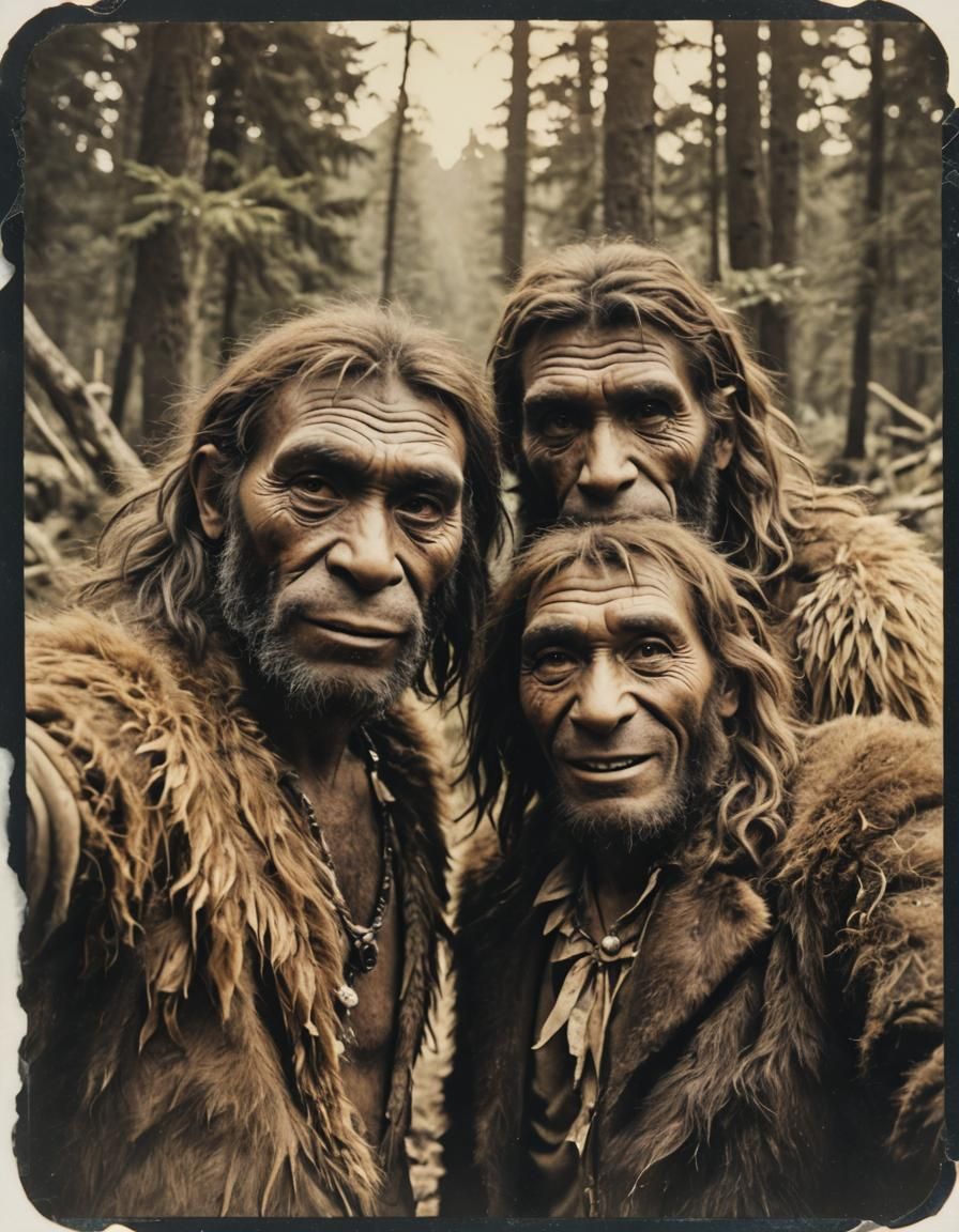 Selfie time in Neanderthal  by @M_Jay