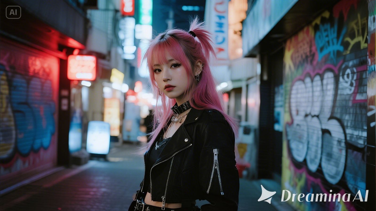 punk gyaru girl in Okinawa, Shibuya and Harajuku style