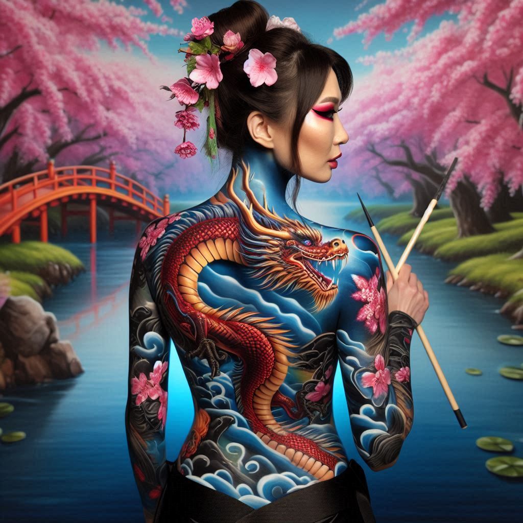 Qinglong on a Living Canvas