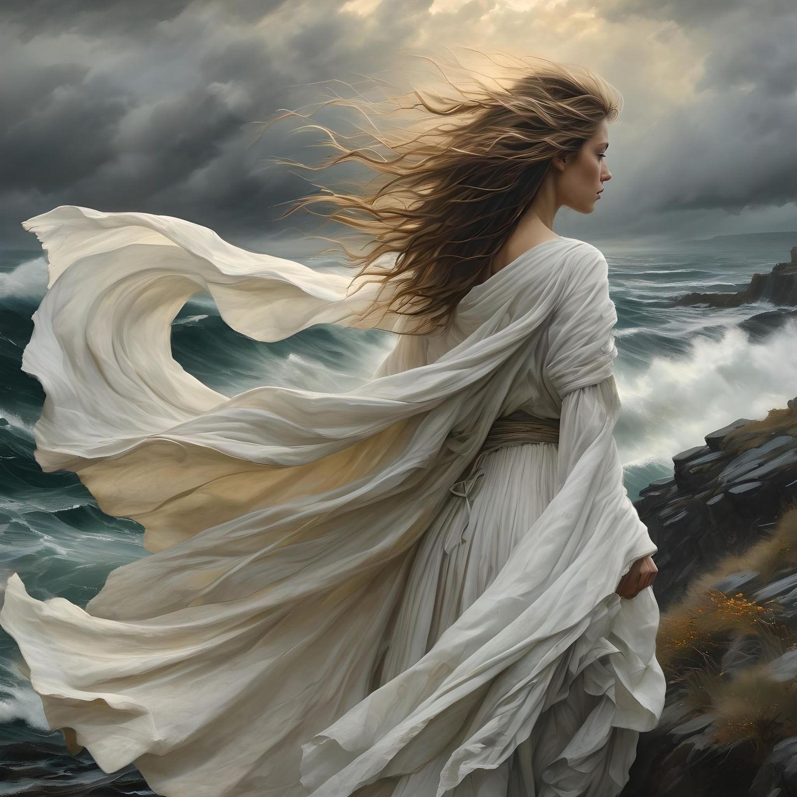 Wind blown