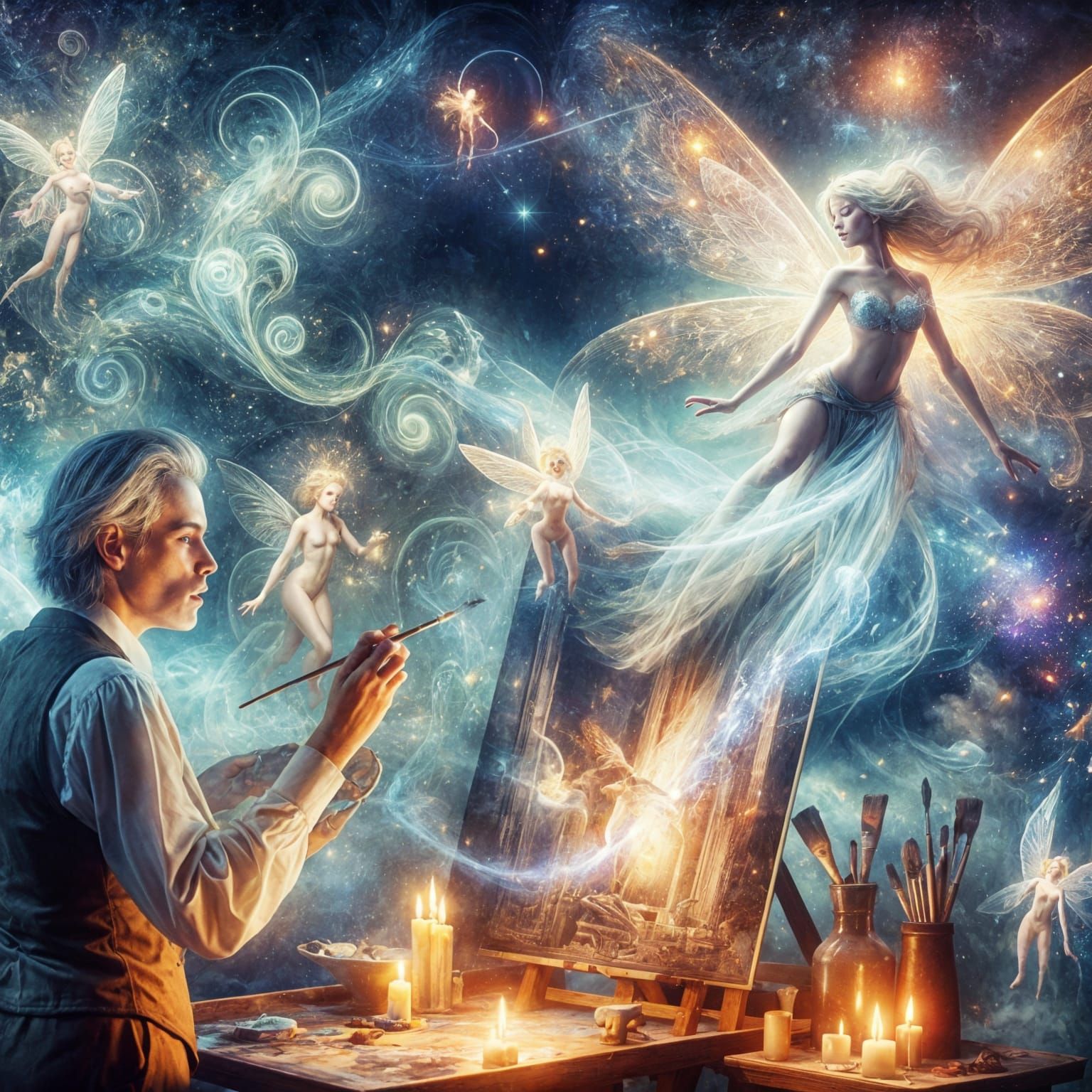 His Artwork Comes To Life  by @Kimber