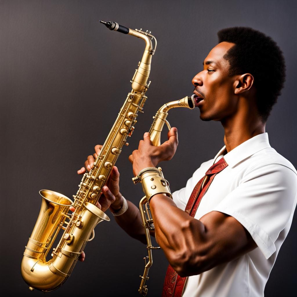 The human saxophone AI Generated Artwork NightCafe Creator