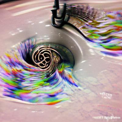 Time swirling down the drain