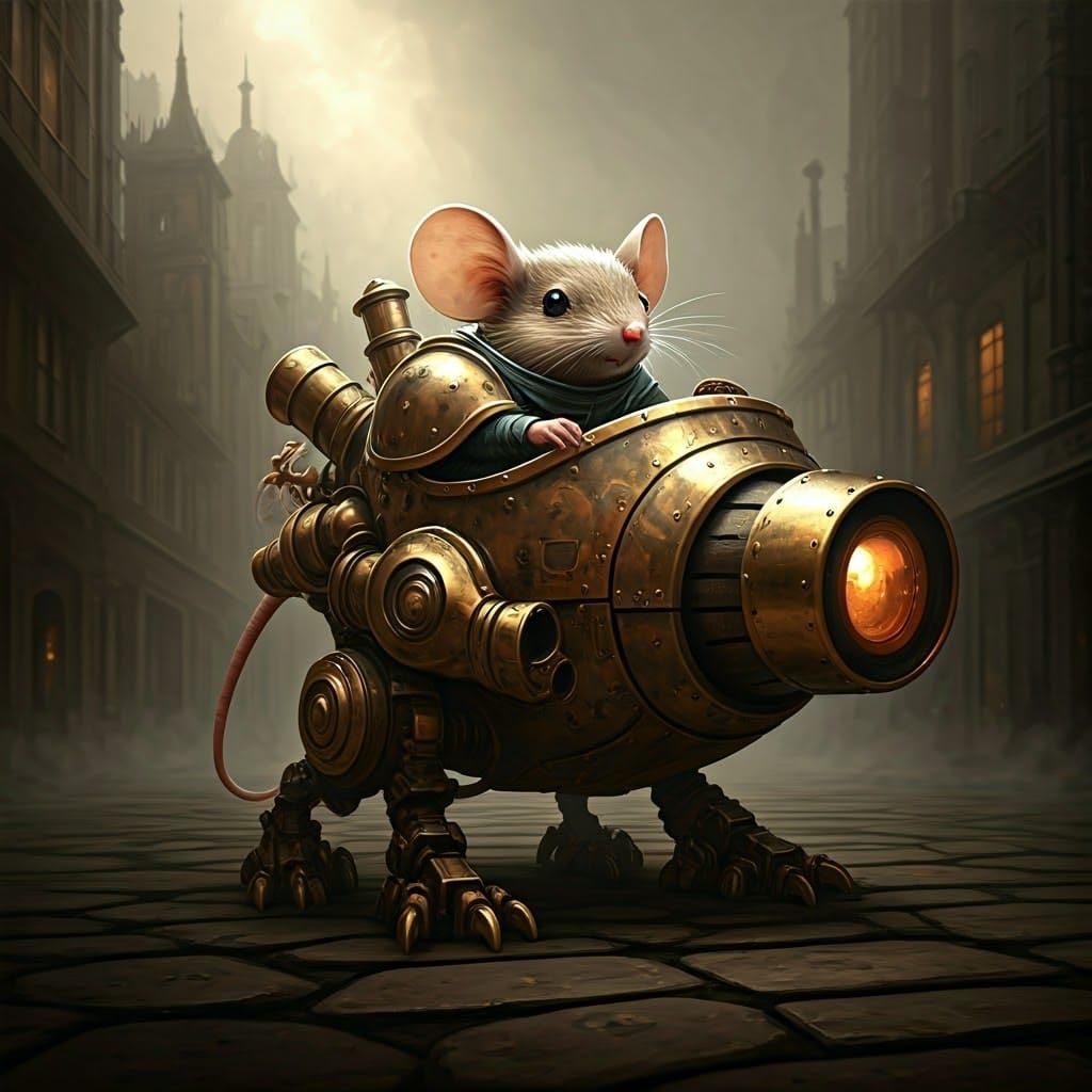 Mouse warrior, reporting for duty!  by @Meredith Ellen Skye