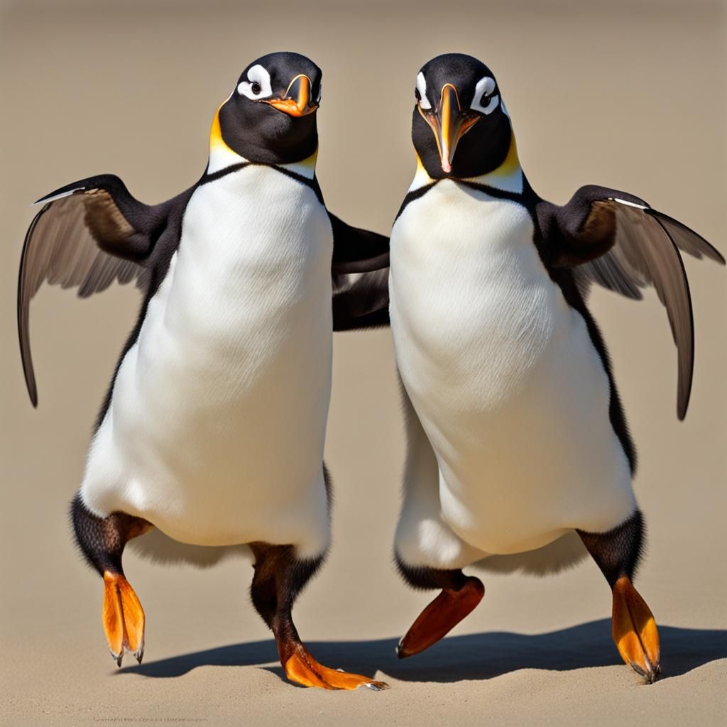 Animal Olympics: Two Penguins Dancing the Jive, an Olympic S...