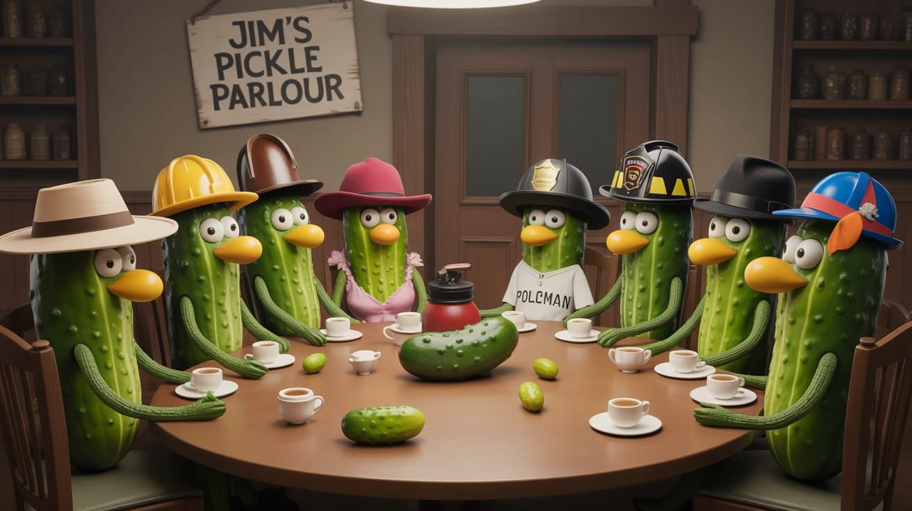 Jim's Pickle Parlour  by @virtuadept