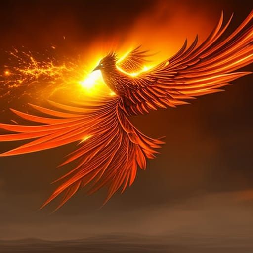 Phoenix with Fire Flames🔥